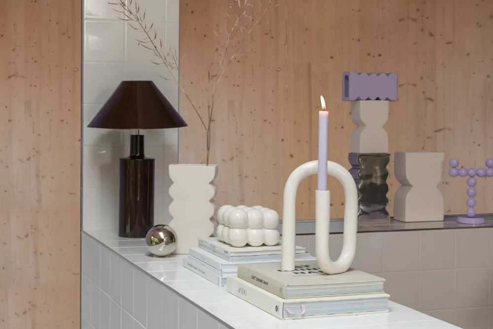 Zuiver Vas Cones S 'Shiny Beige' - Beige