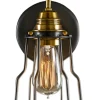 Trademark Living Vägglampa Vintage - Mässing/Stålnät