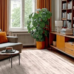 Reforma x Trendcarpet Viskosmatta 'Jodhpur' - Ljusgrå/Beige